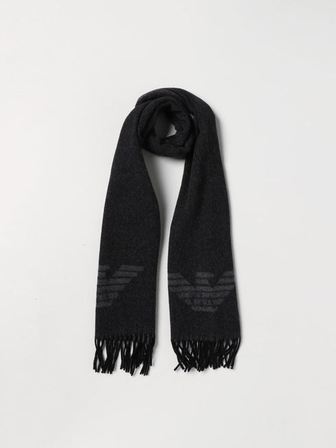 Emporio Armani Sciarpa Sciarpa Uomo con logo a contrasto Moro A23-EMPORIO ARMANI6250723F364-00152-UNI - Francavilla Moda